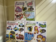 JUMBO PUZZLES 5合1動物/交通工具/農場拼圖