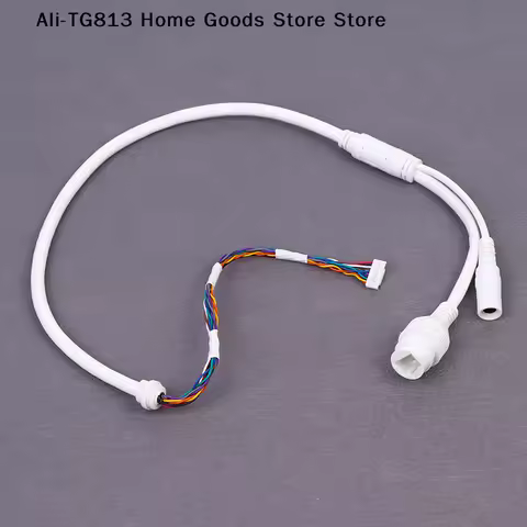 [TG813]Camera Tail Cable Ethernet Lan Cable PoE RJ45 Network Cable 10 Pin 10 Core For IP Camera