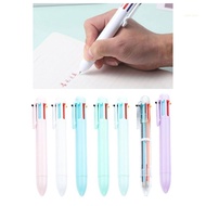 san* 6 Colors Multicolor Pen Retractable Ballpoint Pen 6 in 1 Shuttle Pen for School