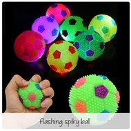 Albama - Flashing Spiky Ball Spiked Ball Toy/ Rubber Ball Toy/ Children's Toy/ - Light Ball