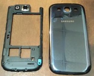 99成新拆機原廠正品 Samsung Galaxy S3 I9300 外殼 後框 藍色 電池蓋 總成 鏡面