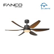 Fanco DC Ceiling Fan Heli 56 inch / Heli Pro 66 inch Madeira with 3 Tones LED