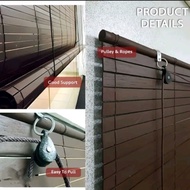 bidai kayu meranti/bidai kayu tahan panas tahan hujan/wooden blind