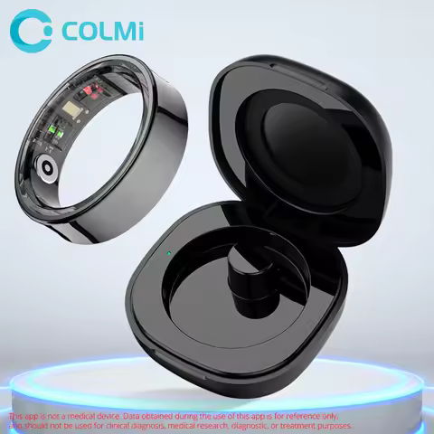 2024 COLMI R09 Smart Ring For Men Women, Heart Rate Blood Oxygen Monitoring, 5ATM & IP68 Waterproof 