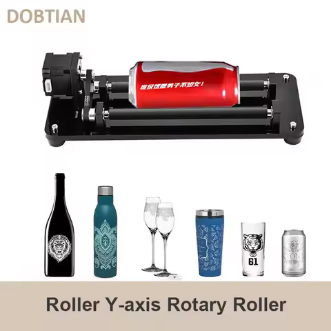 CNC Rotary Roller Y-axis Rotary Roller Engraving Module Laser Engraver Y-axis Rotatory Engraving Mod