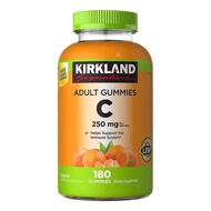 Kirkland Adult Vitamin C 250mg, Containing 180 Capsules Orange Flavor Gummies SD2Q