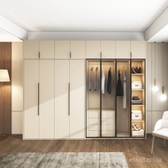 Contact seller]Multifunctional Invisible Bed Folding Wall Bed Wall Bed Minimalist Glass Door Wardrob