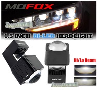 MOFOX U1 Matrix Laser Bi-LED Mini Projector Lamp Hi/Lo Beam Spotlight For H4 H7 Motorcycle Car 12V