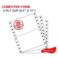 Computer Form 3ply 2up NCR (W/W/W) 9.5 x 11 (250Fans)