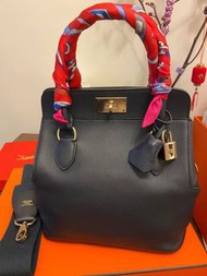 Hermes Toolbox 20 Blue Indigo Swift leather