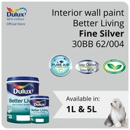 Dulux Interior Wall Paint - Fine Silver (30BB 62/004) (Better Living) - 1L / 5L
