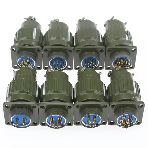 1set 21mm Y2M YP21 2/3/4/5/7/10/14/16 Pin aviation plug aviation socket cable joint Stepper Motor Av