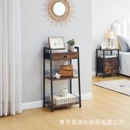 Tower Rack Layer 3 Storage Rack Solid Wood Independent Bathroom Bedroom with Drawer Living Room Bath
