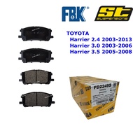 FBK Harrier 2.4 2003-2013 Front Disc Brake Pad ACU30 ACU35 MCU30 MCU35 GSU30 GSU35 TOYOTA FD2249S