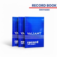 Valiant Record Book 500 Pages Log Book