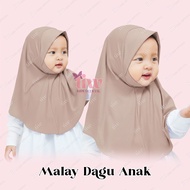 Malay Hijab Children's Chin Malay Instant Chin Children's Jersey Spandex Premium Ages 0 - 3 Years