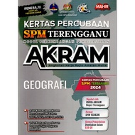 BUKU LATIHAN ( 2025 ) : KERTAS PERCUBAAN SPM TERENGGANU AKRAM GEOGRAFI ( KERTAS PERCUBAAN SPM TERBAH