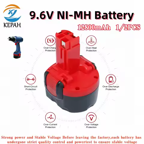 9.6V 12800mAh High-Capacity Ni-MH Rechargeable Battery｜Power Tools Battery for PSR 960 BH984 BAT048 