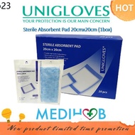 bandage ❖(Full Box) UNIGLOVE Gamgee Absorbent Pad 20pcs 20cm x 20cm♤