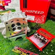 Hispeed cylinder head for giorno / pcx 160 with camshaft 19/22