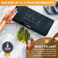 Anova Culinary Precision Vacuum Sealer Pro, Includes Large Bag Roll (19ft), Wet & Dry Dual Food Vacu