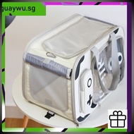 Stroller Multifunctional Pet Portable Pet Carrier Folding Cat Stroller Breathable Cat Carrier Bag qw