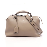 【二手】Fendi FENDI BY THE WAY 中 2WAY 灰褐色皮革女士手提包