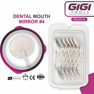 GIGI TOOLS Dental Mirror 12Pcs Mirror Set Dentist Examination and Beauty Purposes (Size 4 Regular)