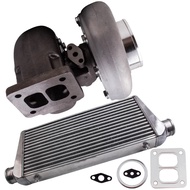 Universal Turbocharger GT45 GT42 T4 A/R .66 1.05 V-band outlet big HP and Turbo Intercooler