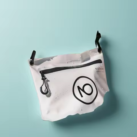 Nu-June Swimming Bag Portable Wash Dry Bag IPX6 Waterproof for Bottle Towels Phone Makeup with Hikin