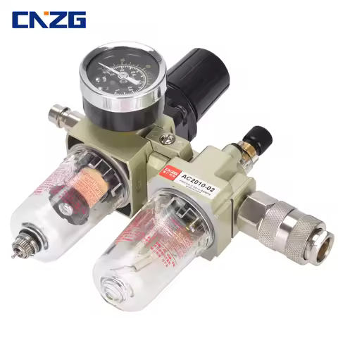 Compressor Air Filter Pressure Regulator Trap Pneumatic Oil Water Separator Pump Manual Drainage Sup