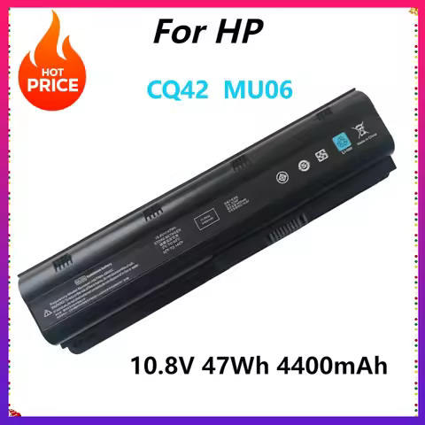 CQ42 Laptop Battery 6 Cells 47Wh 4400mAh 10.8V for HP MU06 CQ43 CQ32 G42 G32 CQ62 CQ72