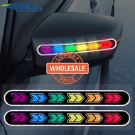 [ Wholesale Prices ]  Car Reflective Sticker - Anti-scratch, Collision Prevention - Colorful Arrows Sign Tape - Night Warning Strips - Body Styling Decal - Rearview Mirror Trim