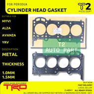 T2 TRD RACING MYVI 1.3 1.5 , YRV ALZA CYLINDER HEAD GASKET 0.5mm ATAU 1.0mm 1.5mm K3-VE ATAU 3SZ-FE