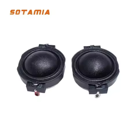 SOTAMIA 2Pcs 1 Inch Tweeter Audio Speaker 4 Ohm 10W 10 Ohm 5W Silk Film Dome Treble Speaker DIY HiFi