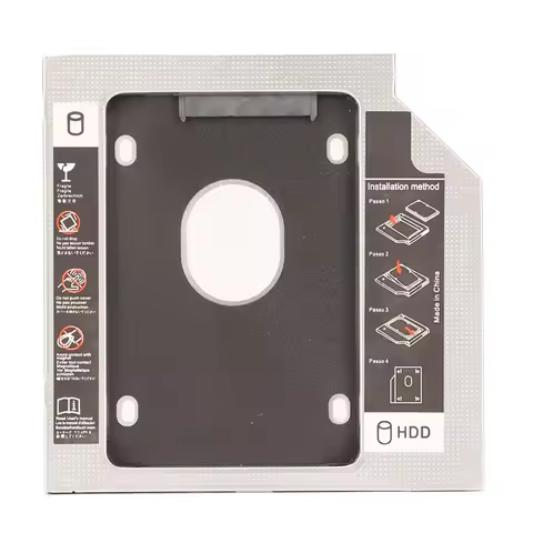 12.7mm SATA 2nd Hard Drive HD SSD Optical Caddy Frame Enclosure for Sony Vaio sve171a11v sve1711g1rw