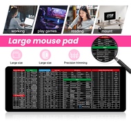 Large Mousepad Keyboard Mat Anti-slip Suede Smooth Mouse Pad Mat Non-Slip Rubber Base Alas Papan Kek