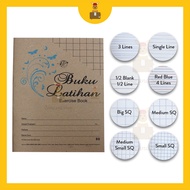 F5 80 Pages Exercise Book Buku Latihan Buku Tulisan Craft Cover
