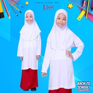 LINAS FASHION | KAIN SEKOLAH MERAH LICIN | UNIFORM SEKOLAH | SERAGAM SEKOLAH