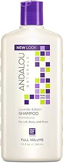 Andalou Naturals Lavender &amp; Biotin Full Volume Shampoo, 11.5 oz, Helps Smooth &amp; Strengthen for Fuller, Volumized Looking Hair