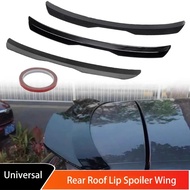 Rear Roof Lip Spoiler Wing ABS Decoration Strips Fit Hatchback SUV Car Rear Trunk Top Wing Spoiler U