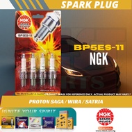 【100% Original】NGK BP5ES BP5ES-11 Spark Plug Proton Wira Iswara Saga (Set of 4)