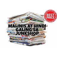 Malinis Old Newspaper / Old Dyaryo / (Per Kilo) "MALINIS AT HINDI GALING SA JUNKSHOP"