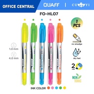 FlexOffice Highlighter Pens FO-HL07 1pc Twin Nib - Text Marker - School Supplies | OCT
