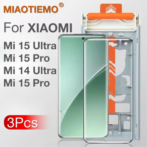 3Pcs For XIAOMI 15Ultra 14Ultra 15Pro 14 15 Ultra Screen Protector No Dust Positioning With Install