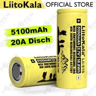 LiitoKala Lii-51S lii-52S 26650 26700 5100mAh 21A Battery 3.7V Li-ion Rechargeable Battery High disc