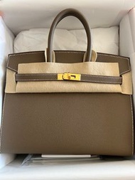 愛馬仕 Hermes Birkin 25 Etoupe GHW epsom