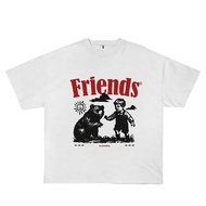 Domination Labs Oversized Boxy T-shirt Friends White