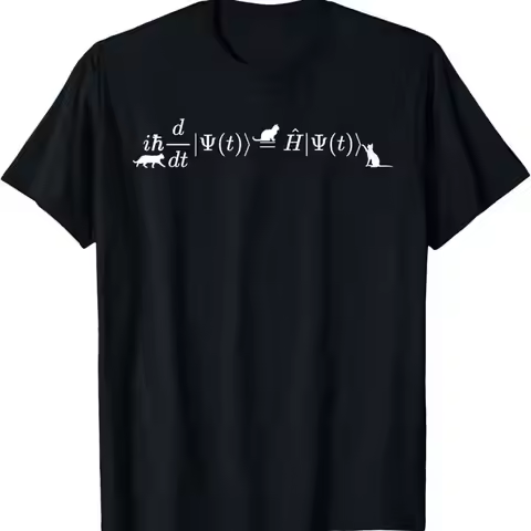 Schrodinger Cats Math Physics Formula Equation T Shirt