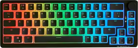 KM250 RGB 65% (67-Key) Mechanical Keyboard, PBT Dual Injection Keycap (Black)